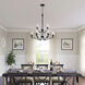 Caily 9 Light 31.5 inch Matte Black Chandelier Ceiling Light